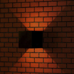 V-TAC VT-759-B-N Vierkante LED wandlamp - Bridgelux - Zwart - IP65 - 5W - 700 Lumen - 3000K