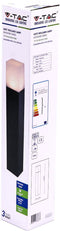 V-TAC VT-7614 Buitenverlichting - Meerpaallampen - GU10 - IP54 - Matzwart - Modelnr: - VT-7614
