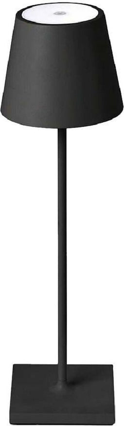 V-TAC VT-7703-B Oplaadbare zwarte tafellamp - bureaulamp - IP20 - 3W - 60 Lumen - 4000K