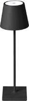 V-TAC VT-7703-B Oplaadbare zwarte tafellamp - bureaulamp - IP20 - 3W - 60 Lumen - 4000K