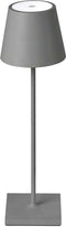 V-TAC VT-7703-G Oplaadbare grijze tafellamp - bureaulamp - IP20 - 3W - 70 Lumen - 3000K