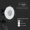 V-TAC VT-7710 Smart LED Lights - Fire Rated Downlights - IP65 - 10 Watts - 850 Lumens - 3IN1 - 5 Years