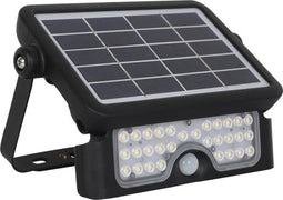 V-TAC VT-777-5 Zwarte Solar schijnwerpers - IP65 - 5W - 500 Lumen - 4000K