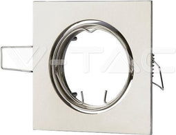 V-TAC VT-779-SN-SQ LED inbouwspots - GU10 - IP20 - Satijn Nikkel - Modelnr: - VT-779-SN-SQ