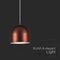 V-TAC VT-7794-B Designer Ceiling Lights - Designer Hanging Lights - IP20 - Brown Body - 8.5 Watts - 850 Lumens - 3000K