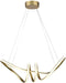 V-TAC VT-7798-C Gouden Designer Hanglampen - Champagne - IP20 - 24W - 3240 Lumen - 3000K