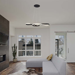 V-TAC VT-7817-B Zwarte design hanglampen - IP20 - 18W - 2260 Lumen - 3000K