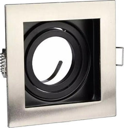 V-TAC VT-781SQ-SN LED inbouwspots - GU10 - IP20 - Satijn Nikkel - Modelnr: - VT-781SQ-SN