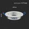 V-TAC VT-782RD-WH GU10 LED Spotlights - Recessed Fitting - White - IP20