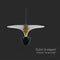 V-TAC VT-7832-BG Designer Ceiling Lights - Designer Hanging Lights - IP20 - Black+Gold Body - 9 Watts - 1000 Lumens -