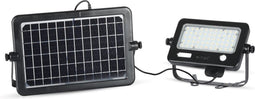 V-TAC VT-788-10 Zwarte schijnwerpers op zonne-energie - Afneembare Twin Pad - IP65 - 10W - 1100 Lumen - 4000K
