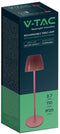 V-TAC VT-7967-BR Tafellampen - Oplaadbare Tafellampen - IP20 - Bruin - 2,7 Watt - 110 Lumen - 3IN1