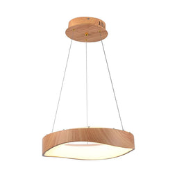 V-TAC VT-7973 Designer Ceiling Lights - Designer Hanging Lights - IP20 - Wood+White - 18 Watts - 2100 Lumens - 3000K