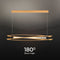 V-TAC VT-7978 Designer Ceiling Lights - Designer Hanging Lights - IP20 - Wood+Black - 15 Watts - 1600 Lumens - 3000K