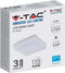 V-Tac VT-8033 LED Plafondlamp - 15W - Wit - Vierkant - Geschikt voor badkamer