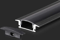 V-TAC VT-8106 LED Stripverlichting - Montageset Zwart - IP20 - Modelnr: - VT-8106