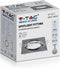 V-TAC VT-817-SQ-SN LED inbouwspots - GU10 - IP20 - Satijn Nikkel - Modelnr: - VT-817-SQ-SN