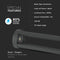 V-TAC VT-820-B LED Wall Bollard Lights - Black - 80CM - IP65 - 10W - 450 Lumens - 6400K
