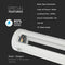 V-TAC VT-820-W White LED Wall Lights - Bollard Lights - 80CM - IP65 - 10W - 450 Lumens - 4000K