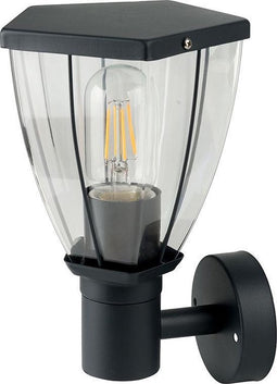 V-TAC VT-835 E27 Buitenverlichting - wandlamp - Omhoog - Donker - Grijs - IP44