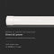 V-TAC VT-8350 White LED Batten Fittings - Prismatic - 120lm/w - IP20 - 40W - 4800 Lumens - 4000K - 120CM