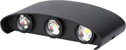 V-TAC VT-846-B-N LED wandlampen - Bridgelux - Zwart - IP65 - 5W - 630 Lumen - 3000K