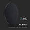 V-TAC VT-8612B-RD LED Dome Lights - Round Dome Lights - 115lm/w - 160mm - IP65 - 12 Watts - 1400 Lumens - 4000K - Model No: