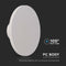 V-TAC VT-8612W-RD LED Dome Lights - Round Dome Lights - 100lm/w - 160mm - IP65 - 12 Watts - 1200 Lumens - 3000K