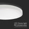V-TAC VT-8618SRD-S-W LED Ronde plafonniere - Sensor - Samsung - IP44 - 295mm - Wit - 18 Watt - 1830 Lumen - 4000K - 5 Jaar