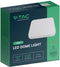 V-TAC VT-8618W-SQ LED vierkante plafonnière - 250mm - IP44 - Wit - 18W - 1830 Lumen - 3000K