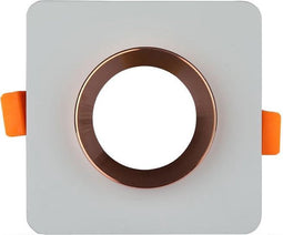 V-TAC VT-862-MRG LED-spots - Inbouwarmatuur - GU10 - IP20 - Grijs+Matte Roségoud - 5 jaar - Modelnr: - VT-862-MRG