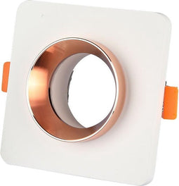 V-TAC VT-862-MRW LED-spots - Inbouwarmatuur - GU10 - IP20 - Wit+Matte Roségoud - 5 jaar - Modelnr: - VT-862-MRW
