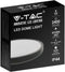 V-Tac VT-8624 LED Plafondlamp - 24W - Zwart - 6500K - Rond - Geschikt voor badkamer