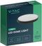 V-TAC VT-8624B-RD LED ronde plafonnière - Zwart - 295mm - IP44 - 24W - 2500 Lumen - 4000K
