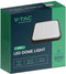 V-TAC VT-8624B-SQ LED vierkante plafonnière - Zwart - 295mm - IP44 - 24W - 2500 Lumen - 3000K