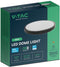V-TAC VT-8624RD-S-B LED-plafonniere - Ronde plafonniere - Samsung - IP44 - Zwart - 24 Watt - 2500 Lumen - 4000K - 5 Jaar