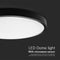 V-TAC VT-8630S-B-RD-N LED Dome Lights - Round Dome Lights - Sensor - IP44 - Black - 36 Watts - 3820 Lumens - 4000K
