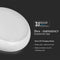 V-TAC VT-8633-N LED Dome Lights - Bulkhead Sensor+Emergency - 130lm/w - Samsung - IP65 - 20 Watts - 2600 Lumens - 3IN1