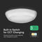 V-TAC VT-8633-N LED Dome Lights - Bulkhead Sensor+Emergency - 130lm/w - Samsung - IP65 - 20 Watts - 2600 Lumens - 3IN1