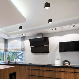 V-TAC VT-979SQ-B LED-spots - opbouwmontage - GU10 - IP20 - zwart - Modelnr: - VT-979SQ-B