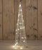 Anna's Collection LED kegel kerstboom lamp - zilver - 30 leds - 60 - metaal - timer