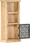 vidaXL - Hoge - kast - met - deur - 45x32x110 - cm - massief - mangohout