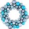 Christmas Gifts Kerstkrans Blauw 36 CM - Deurkrans met 55 Kerstballen - Kunststof