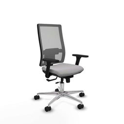 Piqueras y Crespo 3D086N0 - Bureaustoel - Verstelbare hoogte met armleuning - Lichtgrijs