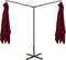 vidaXL - Parasol - dubbel - met - stalen - paal - 600x300 - cm - bordeauxrood