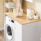 SoBuy BZR217-WN - Wasmachinekast - Opbergvakken met lade en wasmand - Wit 100 x 60 x 90 cm