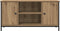 vidaXL - TV-kast - Artisan - Eiken - 100x40x50 - cm - Bewerkt - Hout - en - Staal