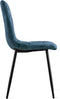 Refurna - Eetkamerstoel Yerevan Velvet Petrol Set van 2