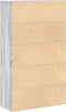 vidaXL - Boekenkast - 60x24x101,5 - cm - bewerkt - hout - grijs - sonoma - eikenkleur