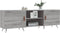 vidaXL - Tv-meubel - 150x30x50 - cm - bewerkt - hout - grijs - sonoma - eikenkleurig